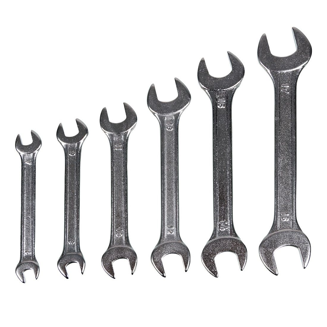 Набор ключей гаечных рожковых 6-17 мм 6 шт Вихрь 73/6/5/3