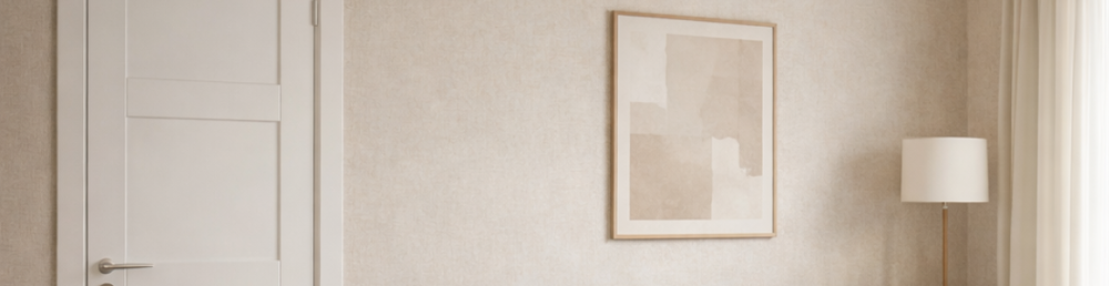 Как сочетать обои с дверями, полом и мебелью