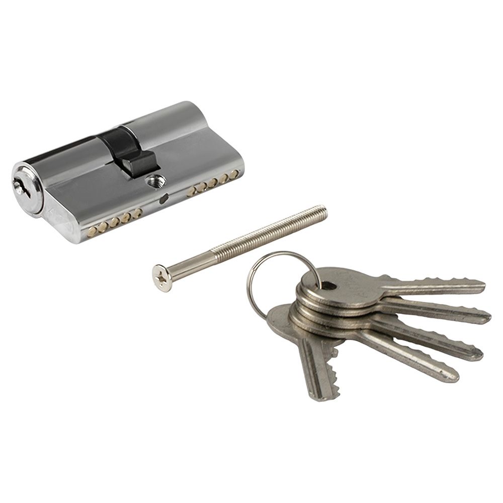 Механизм цилиндровый 60 мм Антал МЦ 60-N New хром 5 ключей