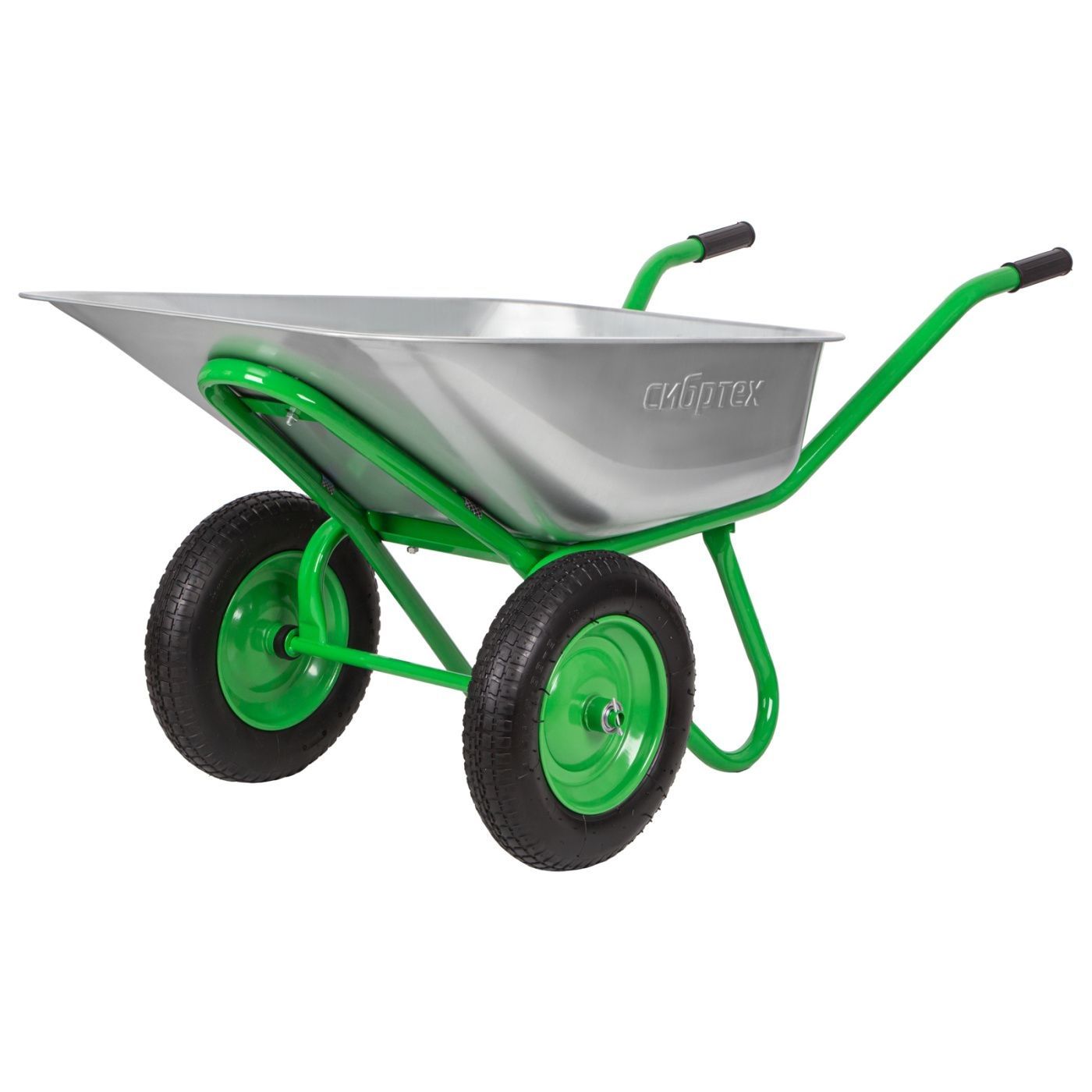 Тачка садовая двухколесная 230 кг 90 л Сибртех 689643