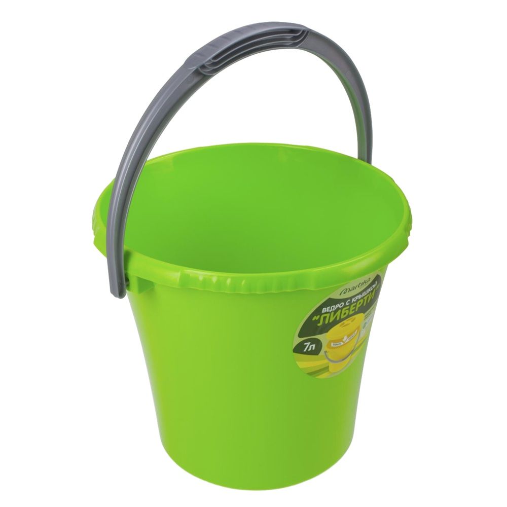 Ведро Либерти салатовое 7л С603САЛ