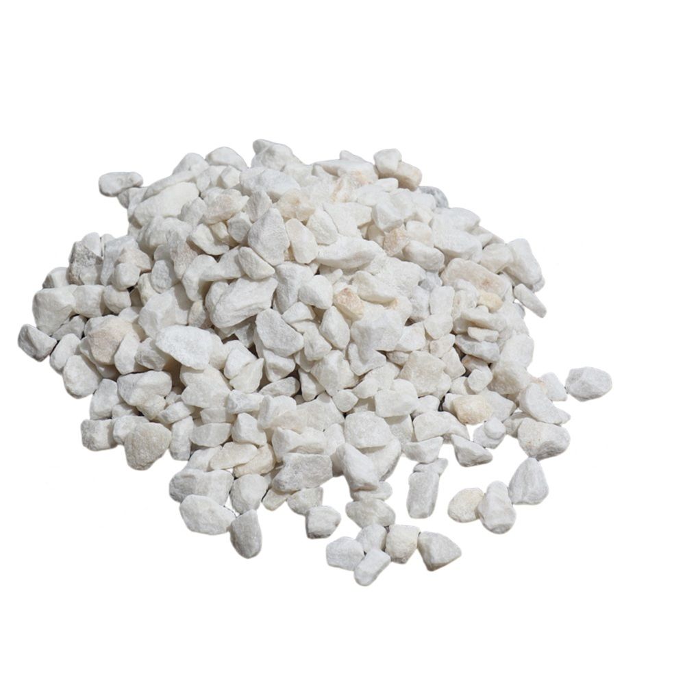 Крошка мраморная белая 7,5 кг фракция 5-10 мм