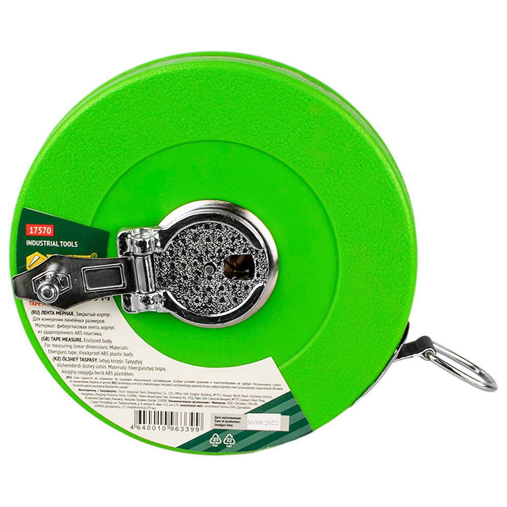 Рулетка 20 м фибергласовая лента