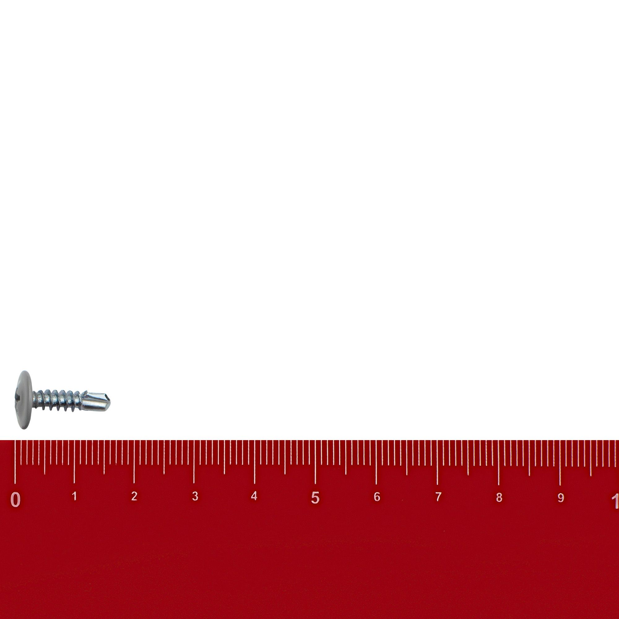 Саморез прессшайба 4,2х16 мм сверло светло-серый RAL 7004 вес