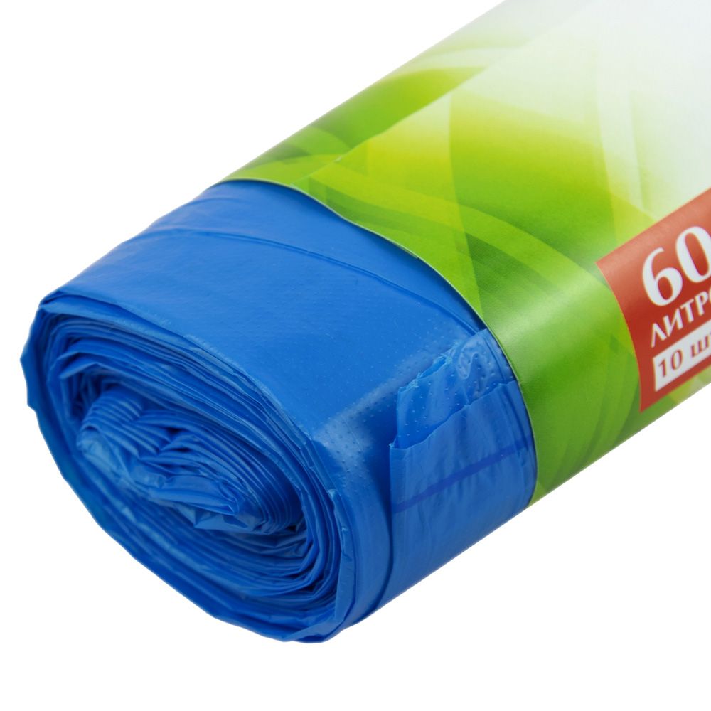 Мешки для мусора Антелла Премиум с ручками 60 л 10 шт 18 мкм