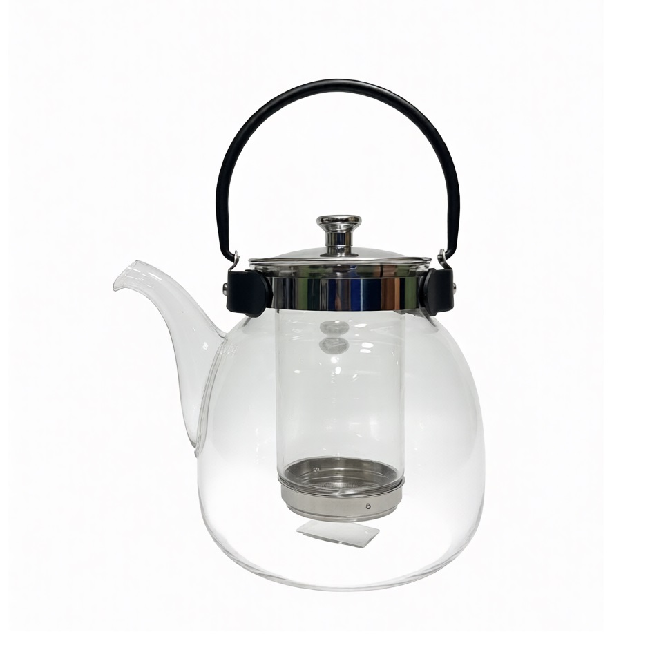 Чайник заварочный 1,2 л стеклянный 2025-1317
