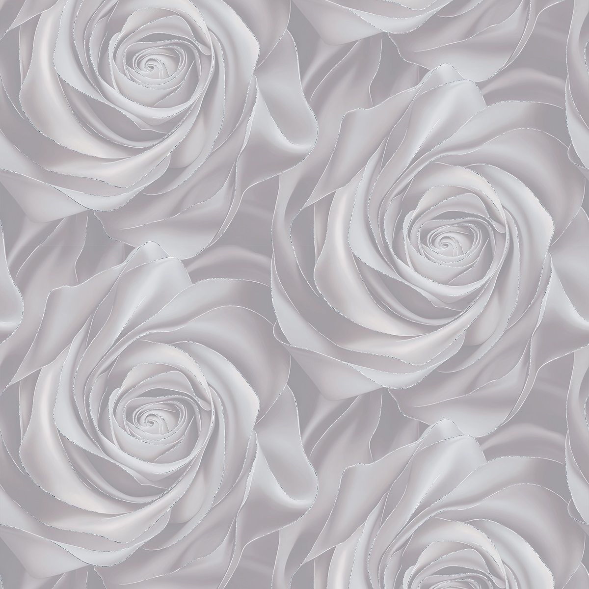 Обои Victoria Stenova Euforia 589296 серые цветок крупный, роза 1,06х10 м