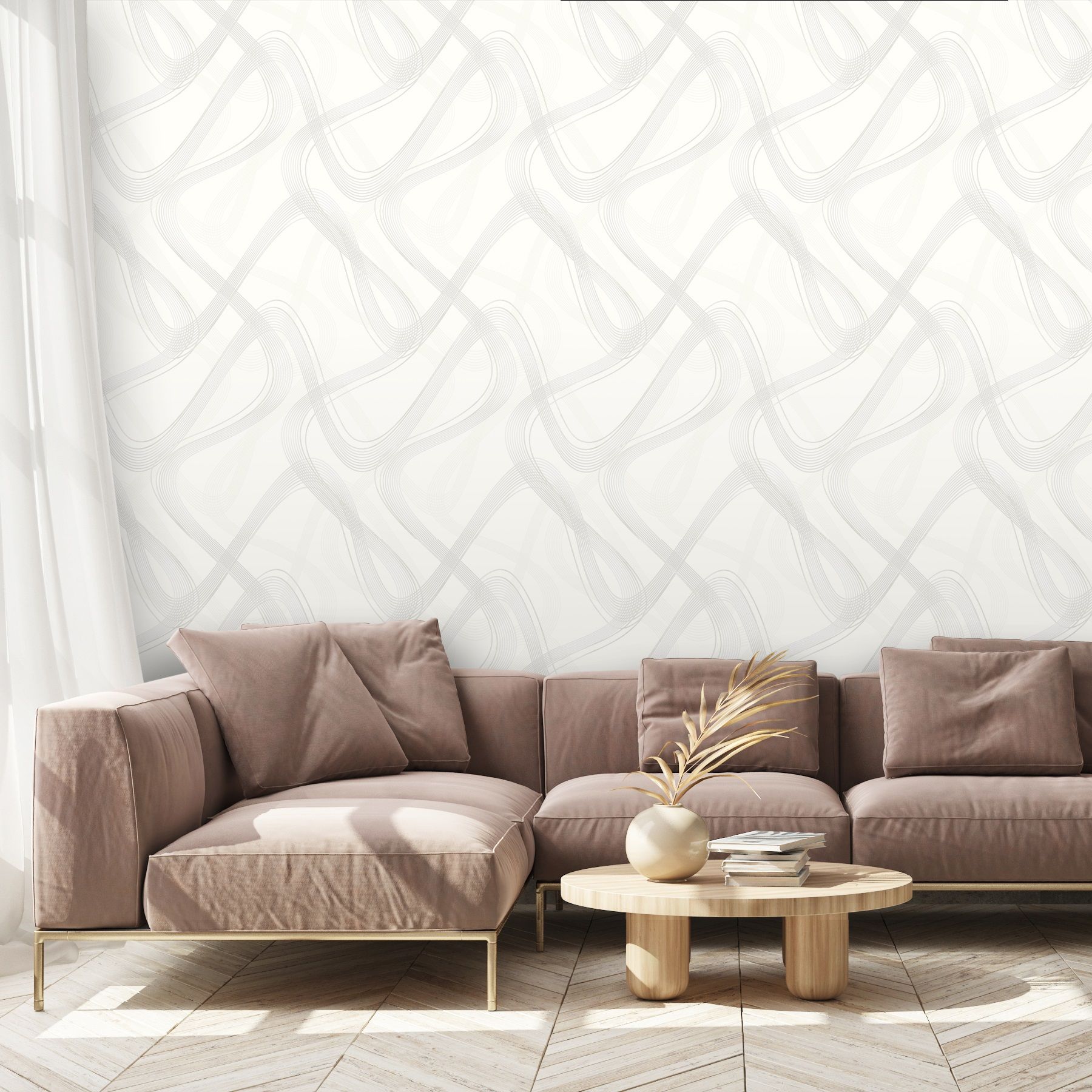 Обои 99842 Ostima 1,06х10 м Megapolis белый