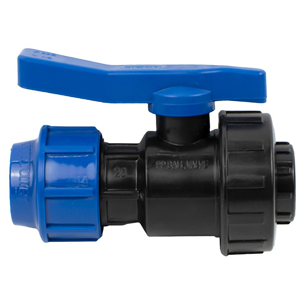 Кран шаровой ПЭ 20 мм x 1/2" ВР PN10 РТП