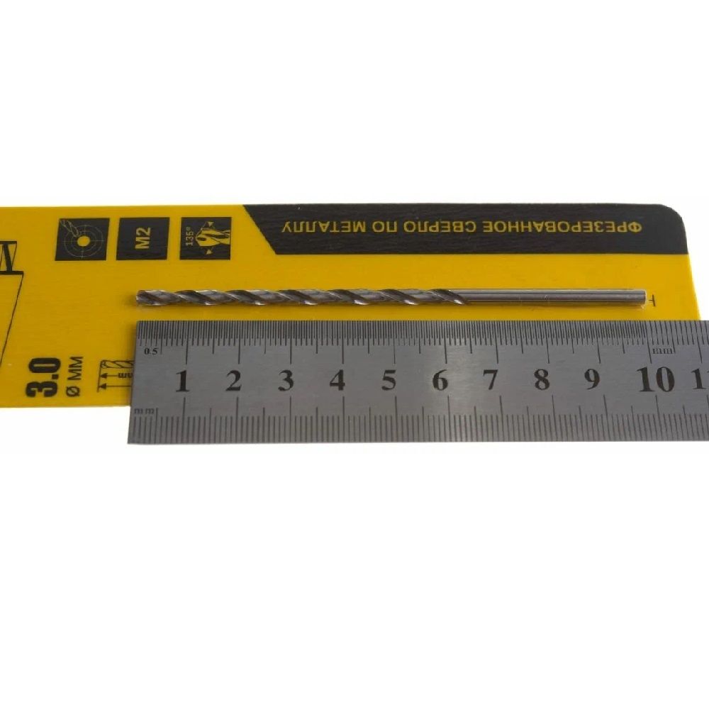 Сверло по металлу Гранит HSS-G удлиненное 3,0х100/66