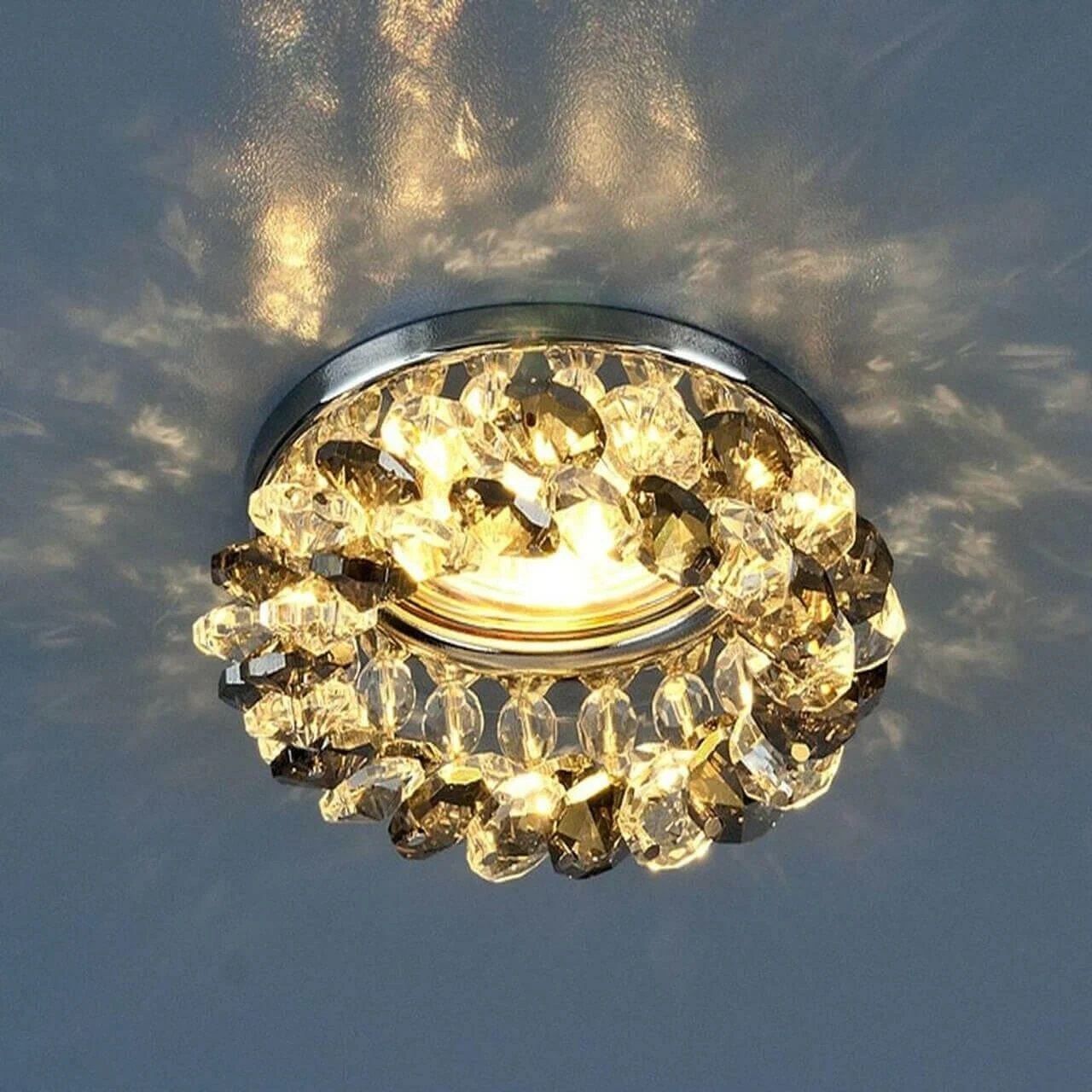 СВЕТИЛЬНИК  ВСТР 206 точеч. неповоротный MR 16 G 5.3 хром/дымчатый/прозрачный