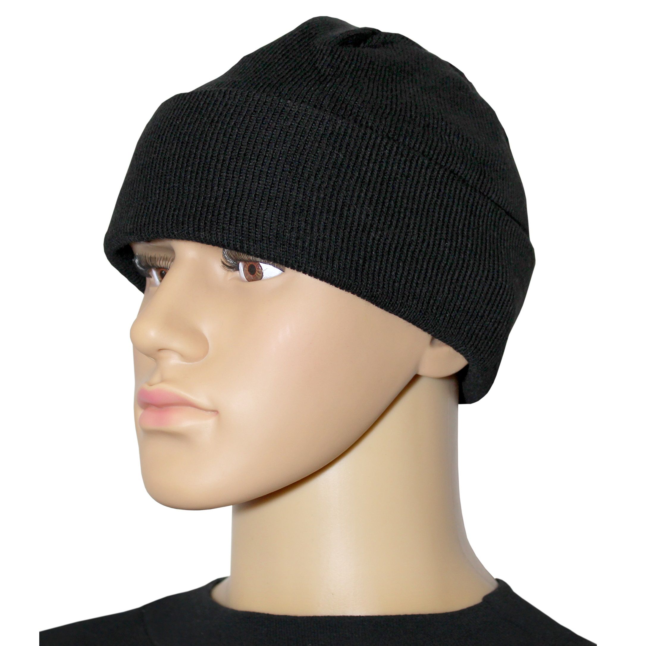 Шапка на флисе черная