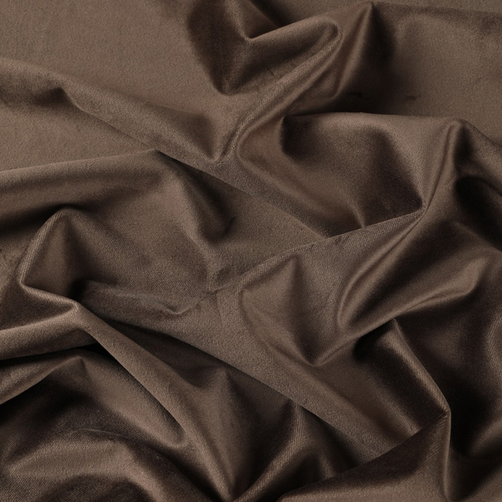 Ткань для штор Портьера бархат RCG 310-70/300 PB коричневый