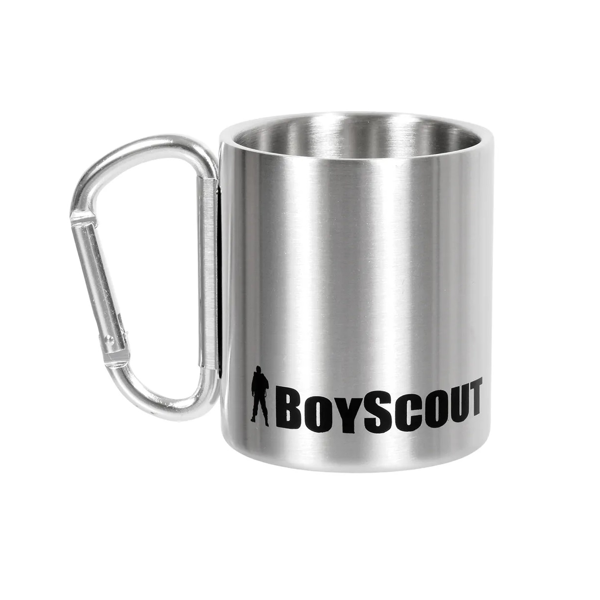 Термокружка 200 мл нерж. сталь (складная ручка-карабин) Boyscout