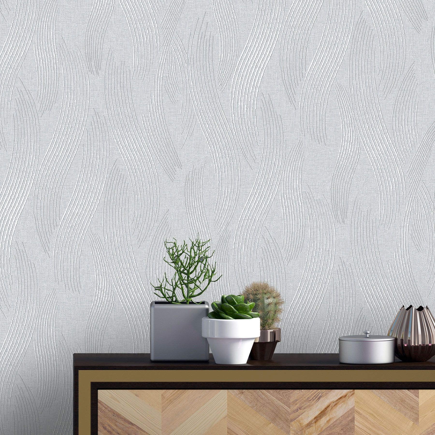 Обои 98987 Ostima 1,06х10 м Lina серый