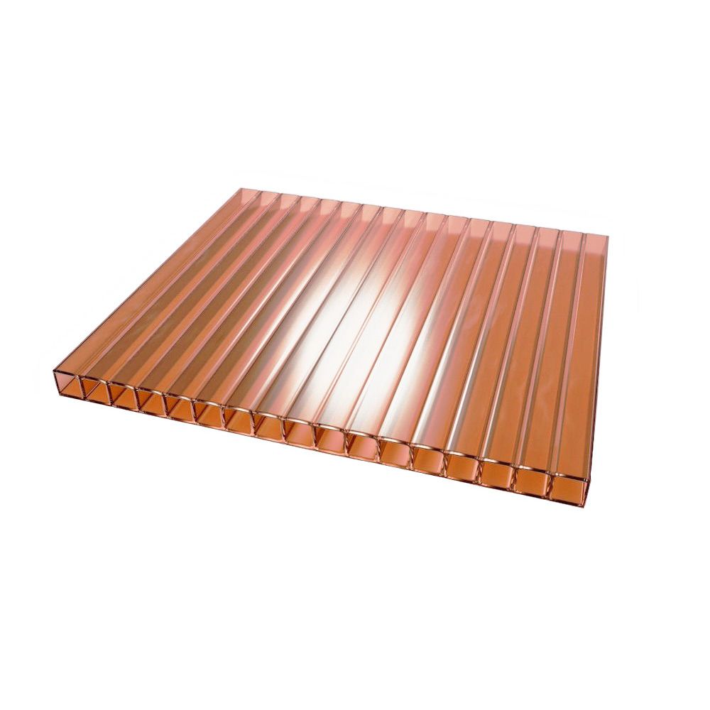 Поликарбонат сотовый 6х2100х3000 мм терракот