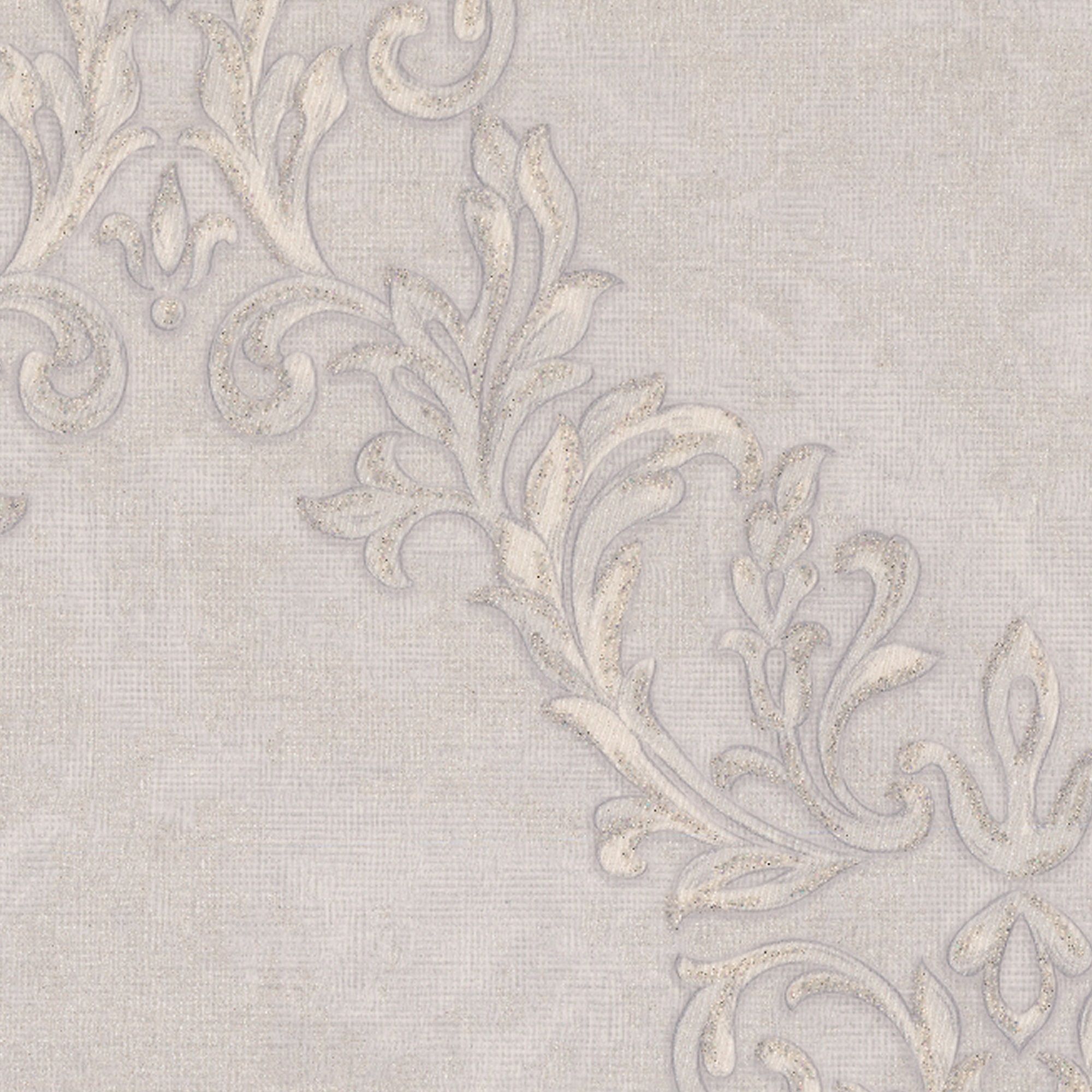 Обои Ornamy Palazzo 8088-11 серые вензель 1,06х10,05 м