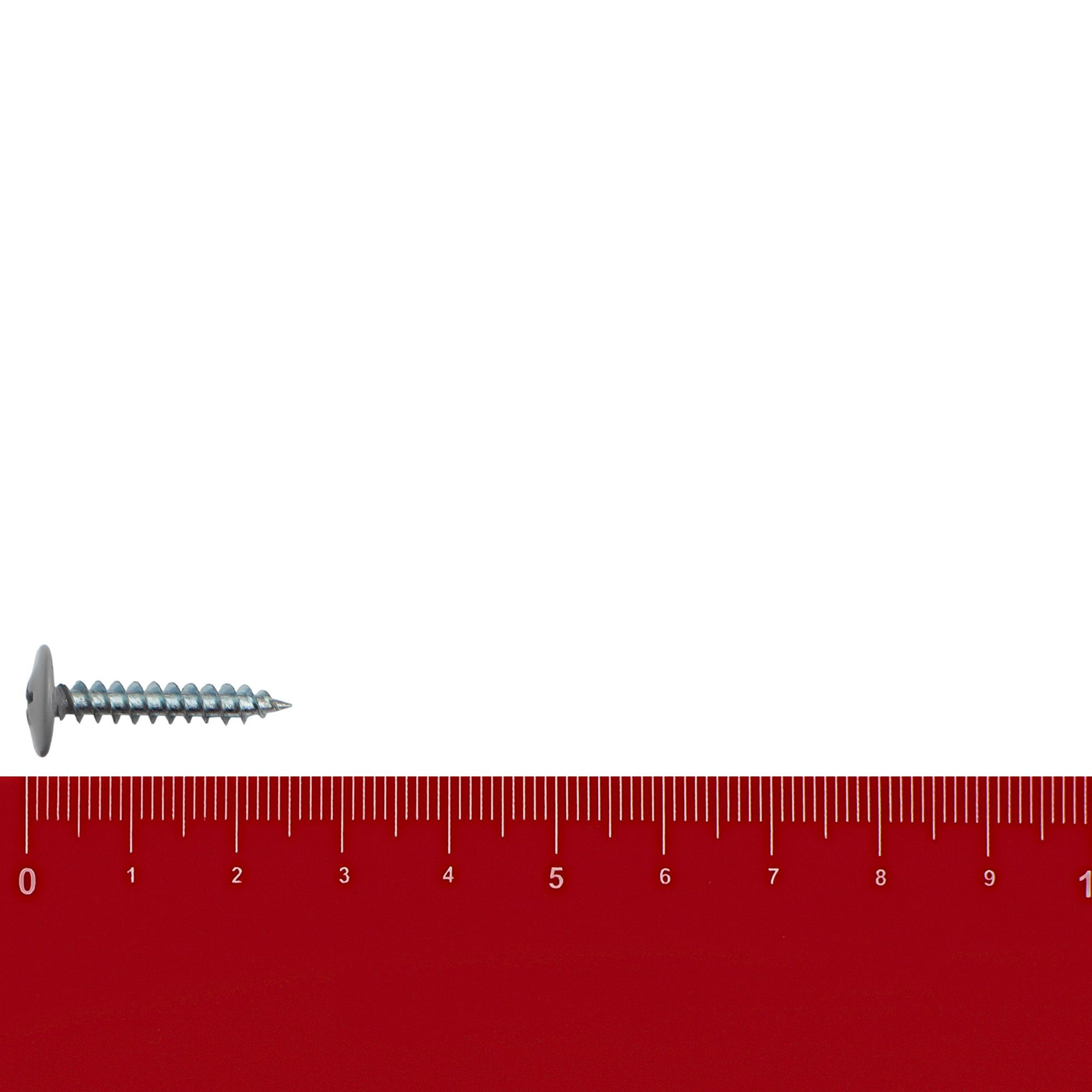 Саморез прессшайба 4,2х25 мм острый светло-серый RAL 7004 вес