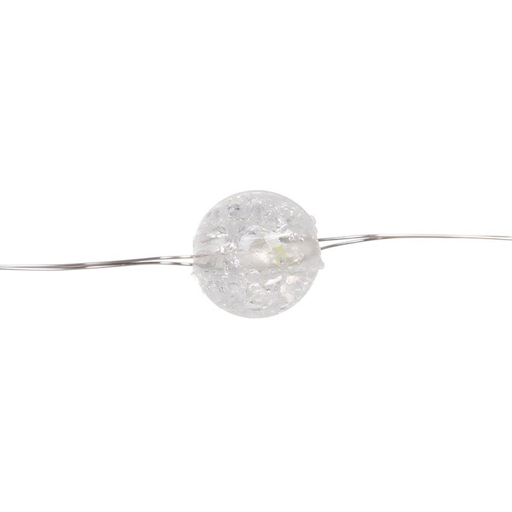 Гирлянда для дома на батарейках Жемчужина 2 м 20 ламп LED 1 реж, IP20, теплый белый