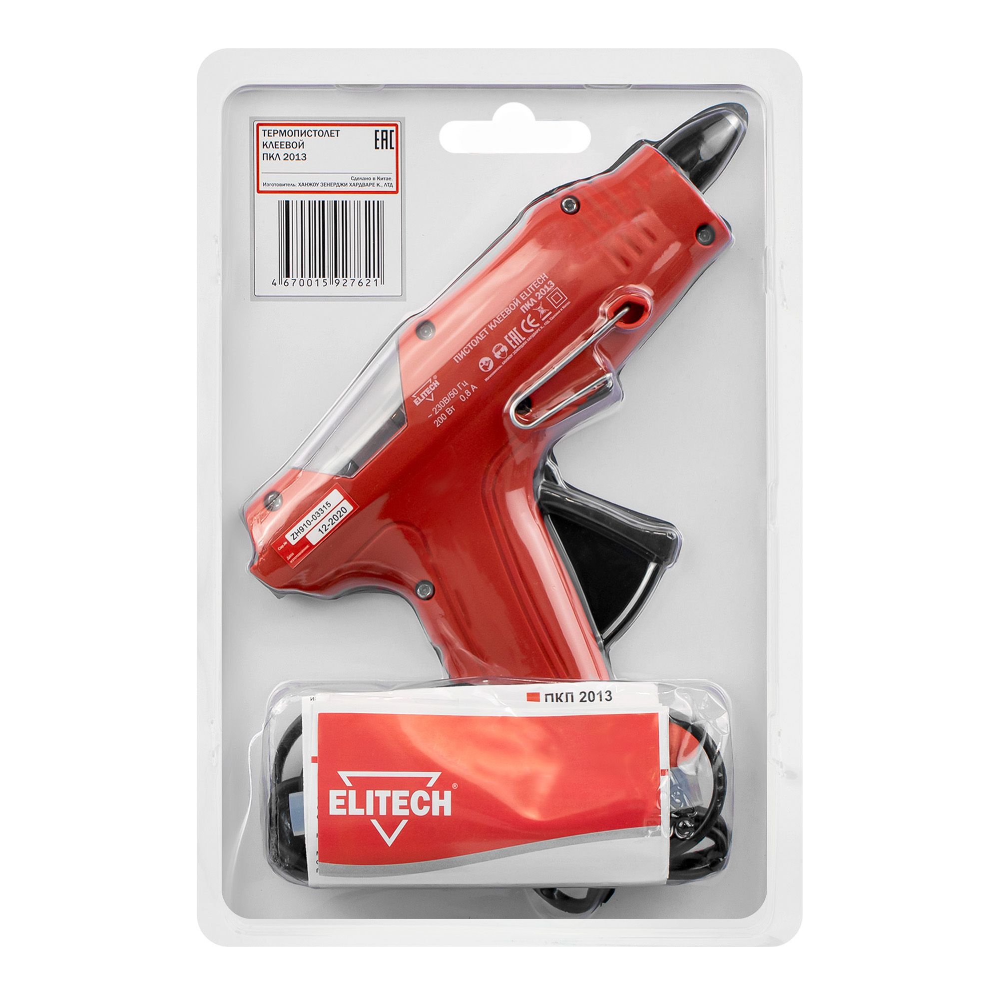 Пистолет клеевой Elitech ПКЛ2013 11 мм 200Вт