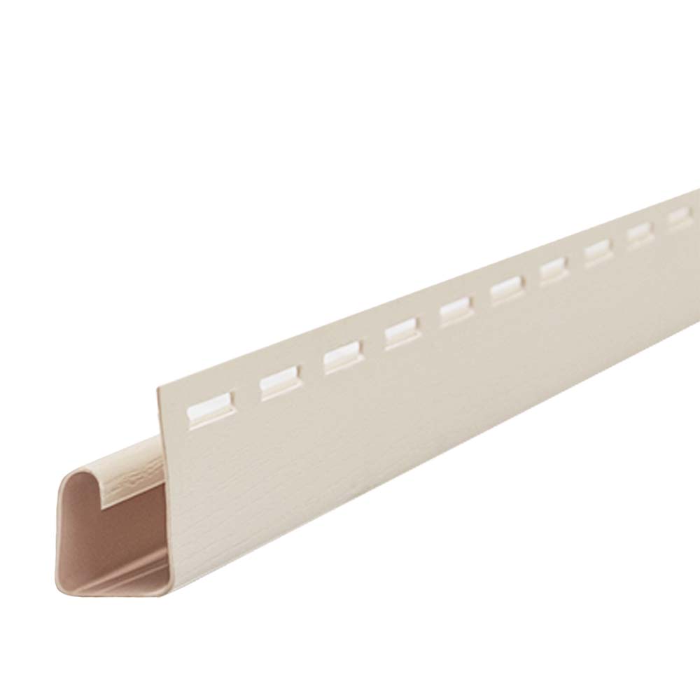 J-профиль двухслойный GL 3000 мм Слоновая кость