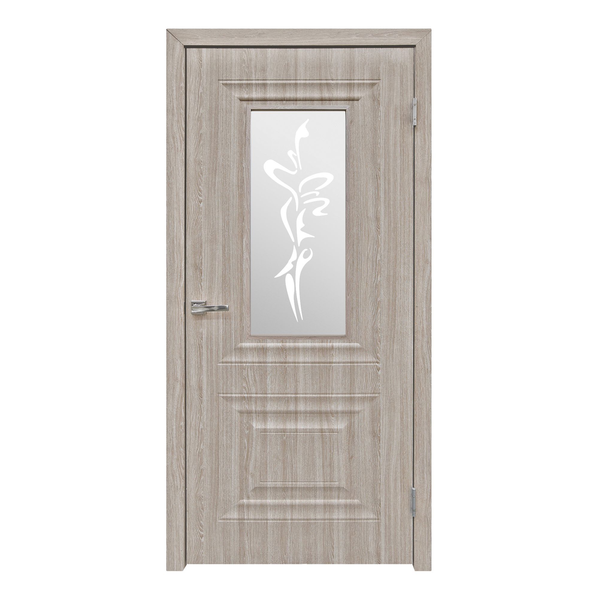 Полотно дверное ДО Владимир 900мм стекло дуб шеннон ламинированное
