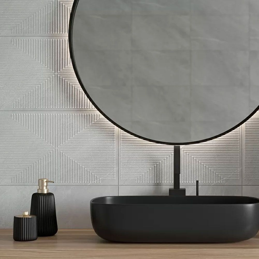 Декор Gracia Ceramica Magma grey decor 01 30х50 см серый