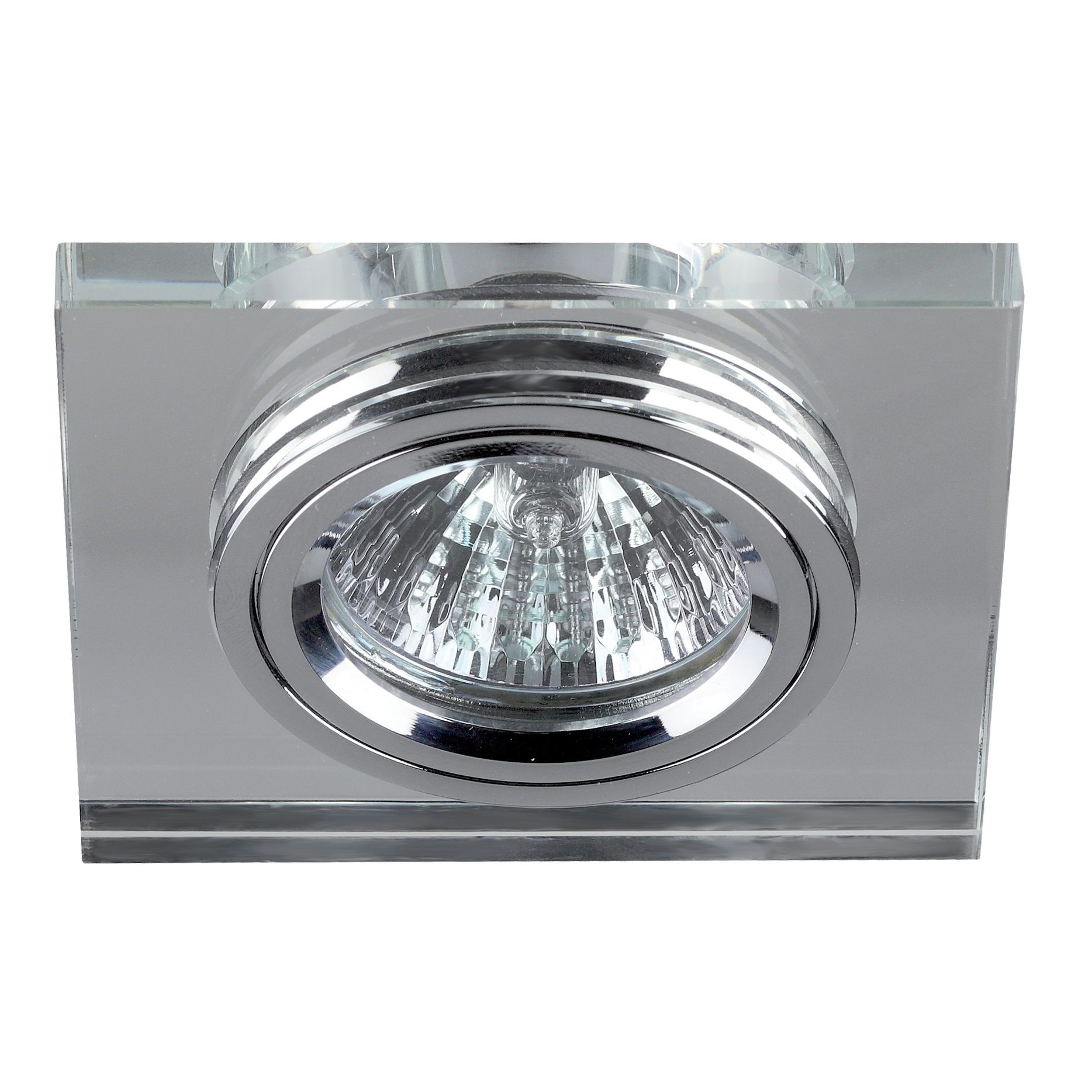 Светильник встраиваемый Эра DK8 CH/WH MR16 50Вт хром/зеркальный