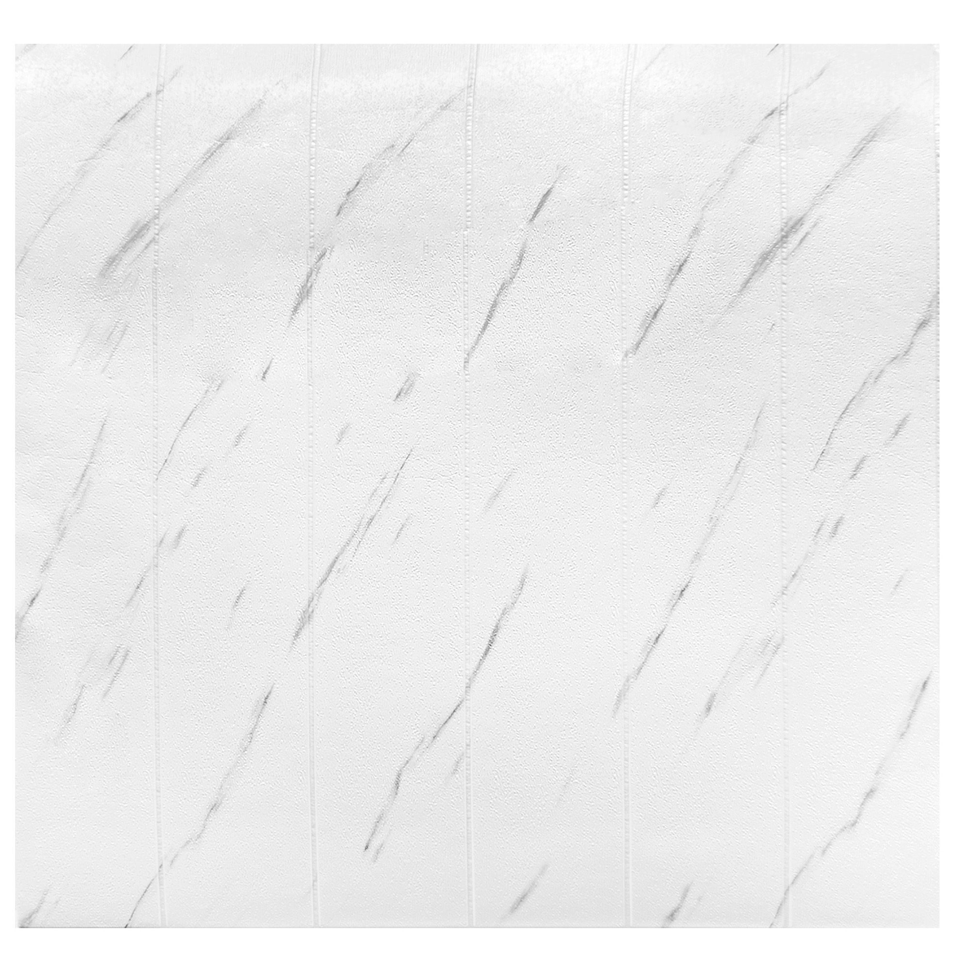 Панель 3D самоклеящаяся Мрамор белый 700x700х4 мм