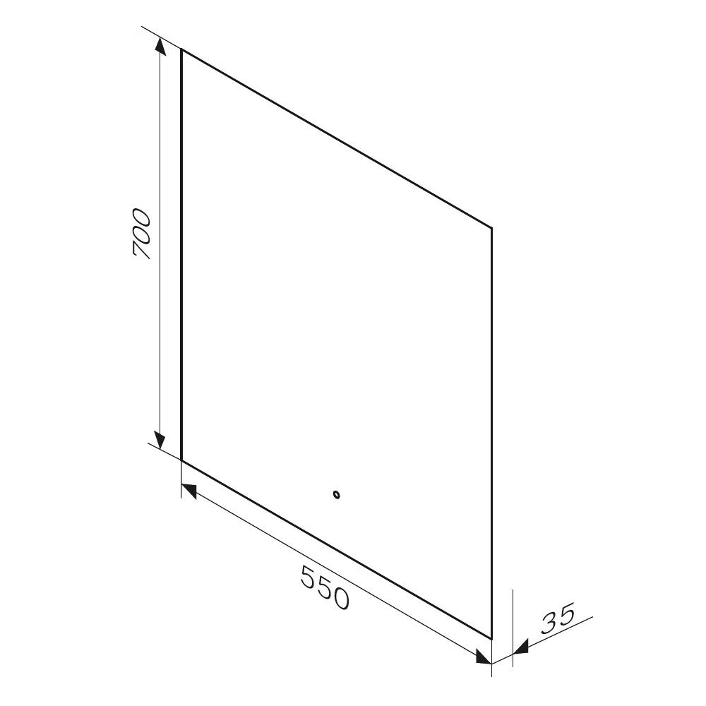 Зеркало с подстветкой и ИК-сенсором AM.PM X-Joy 550х700 мм