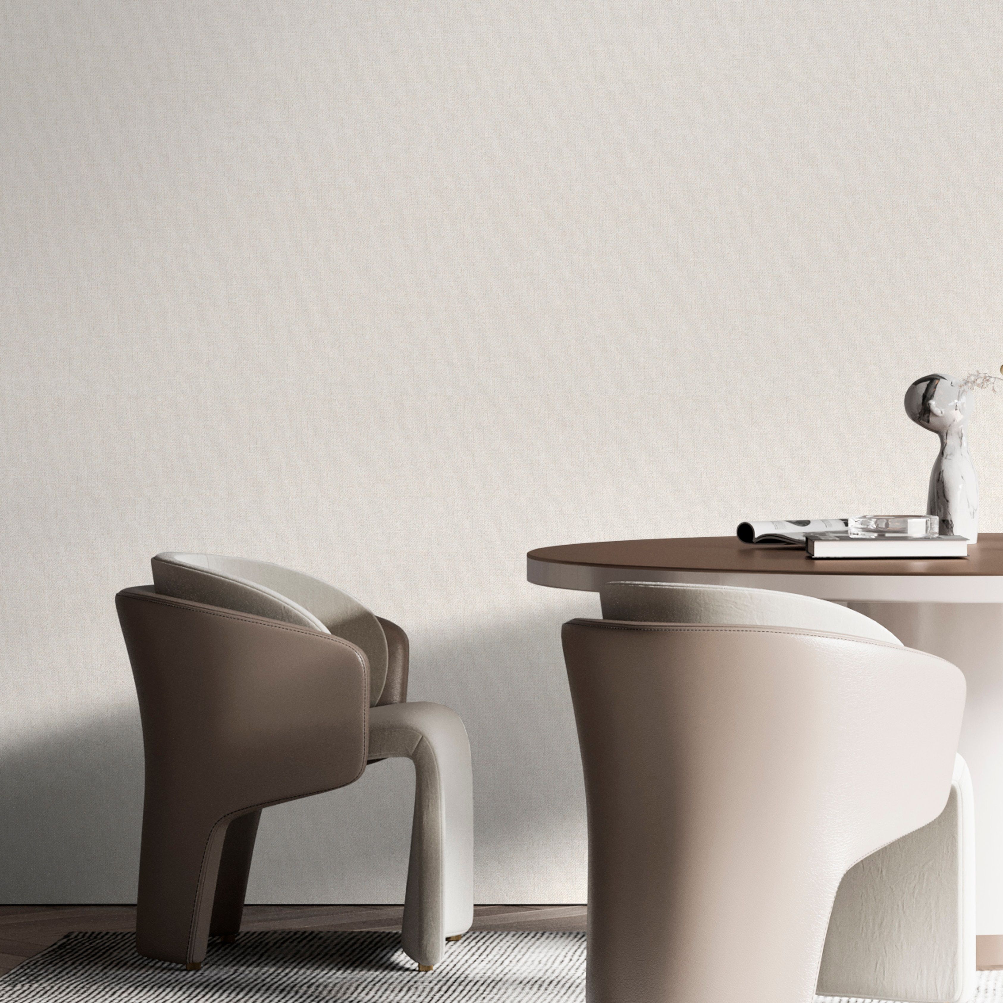 Обои OVK Design Идиллия 11319-04 жемчужные рогожка 1,06х10 м