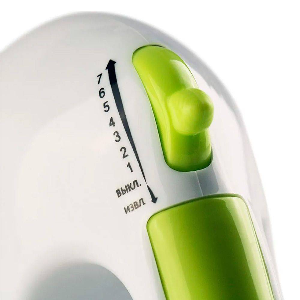 МИКСЕР эл. 200 Вт,7 скоростей,2 насадки- венчик,2 насадки д/замешивания теста