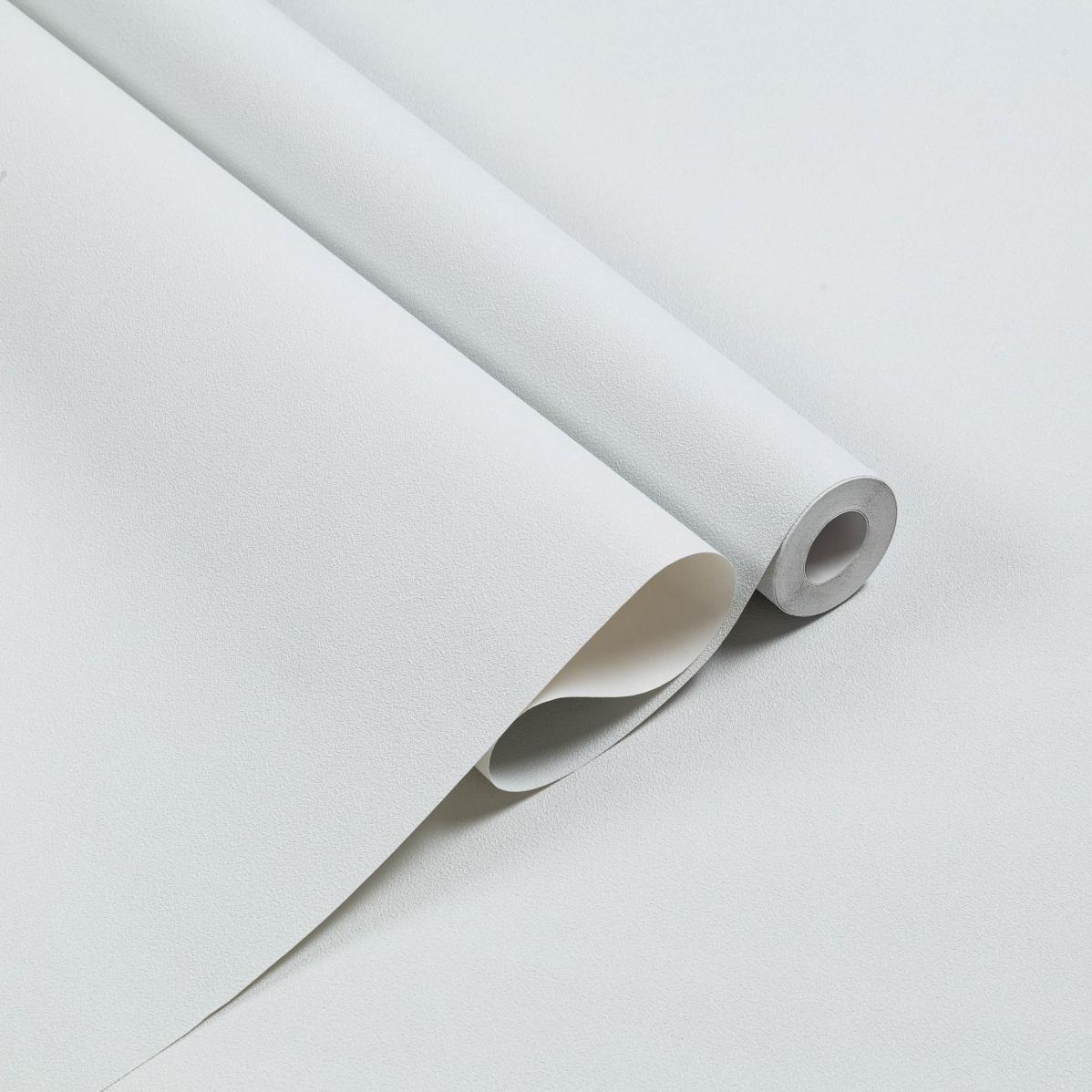 Обои Палитра Гламур 72616-14SL белые однотонные 1,06х10,05 м