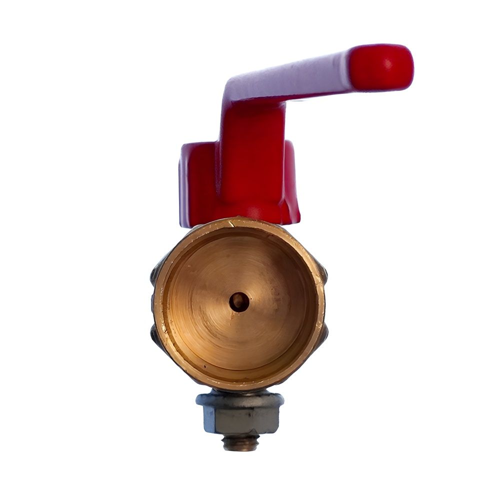 Кран шаровой для манометра конусный 1/2'' 3-ходовый рычаг 11б18бк PN16 (G1/2хМ20х1,5)