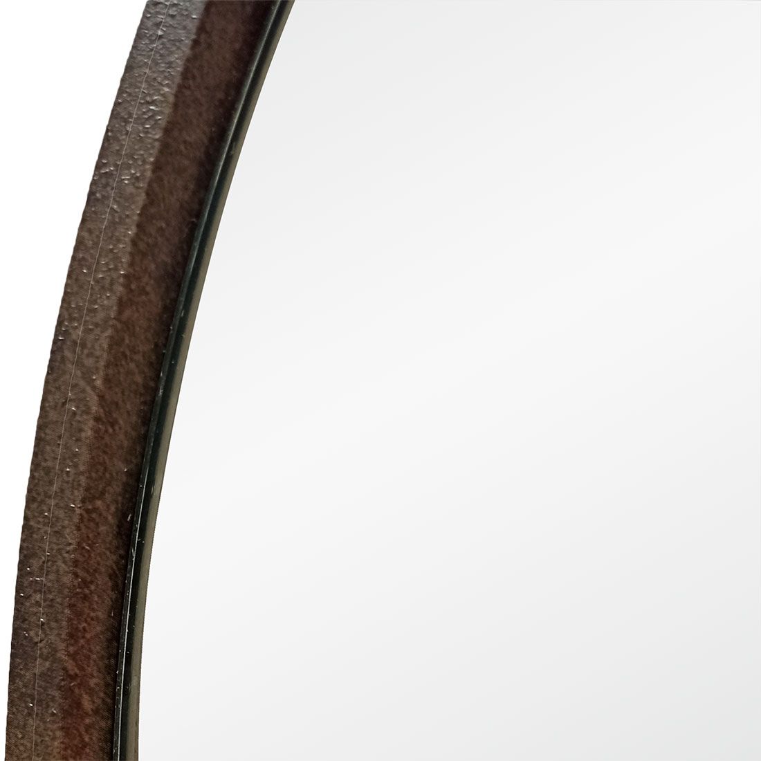 Зеркало "Мун" коричневый D 600 в МДФ раме круглое