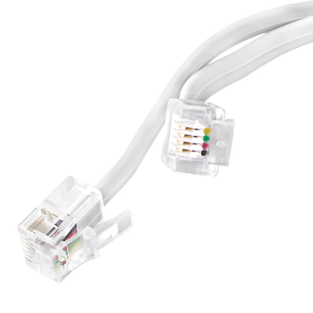 Удлинитель телефонный FD-6113 6Р-4С 5м бел. блист. Rexant 06-3210