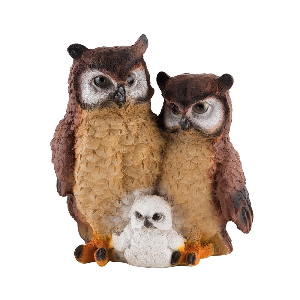 Фигура садовая Семья сов h24 см 169375