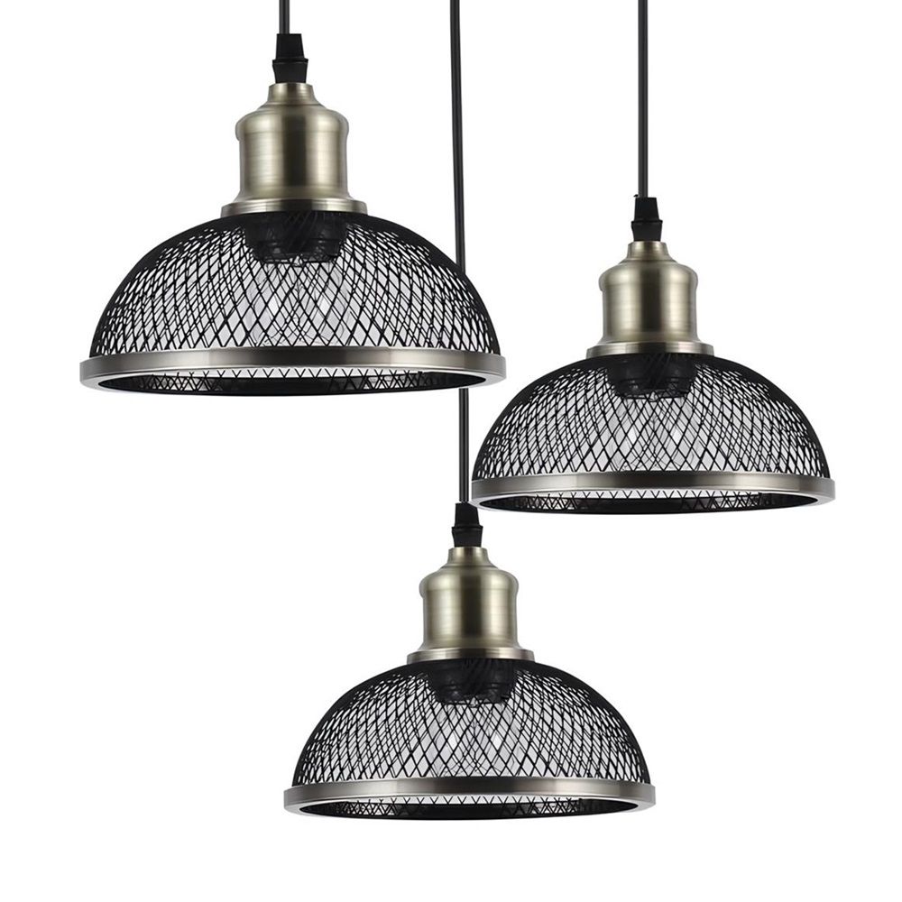 Светильник подвесной 06948/3HQ AB 3х40Вт E27 d39 см h80 см бронза