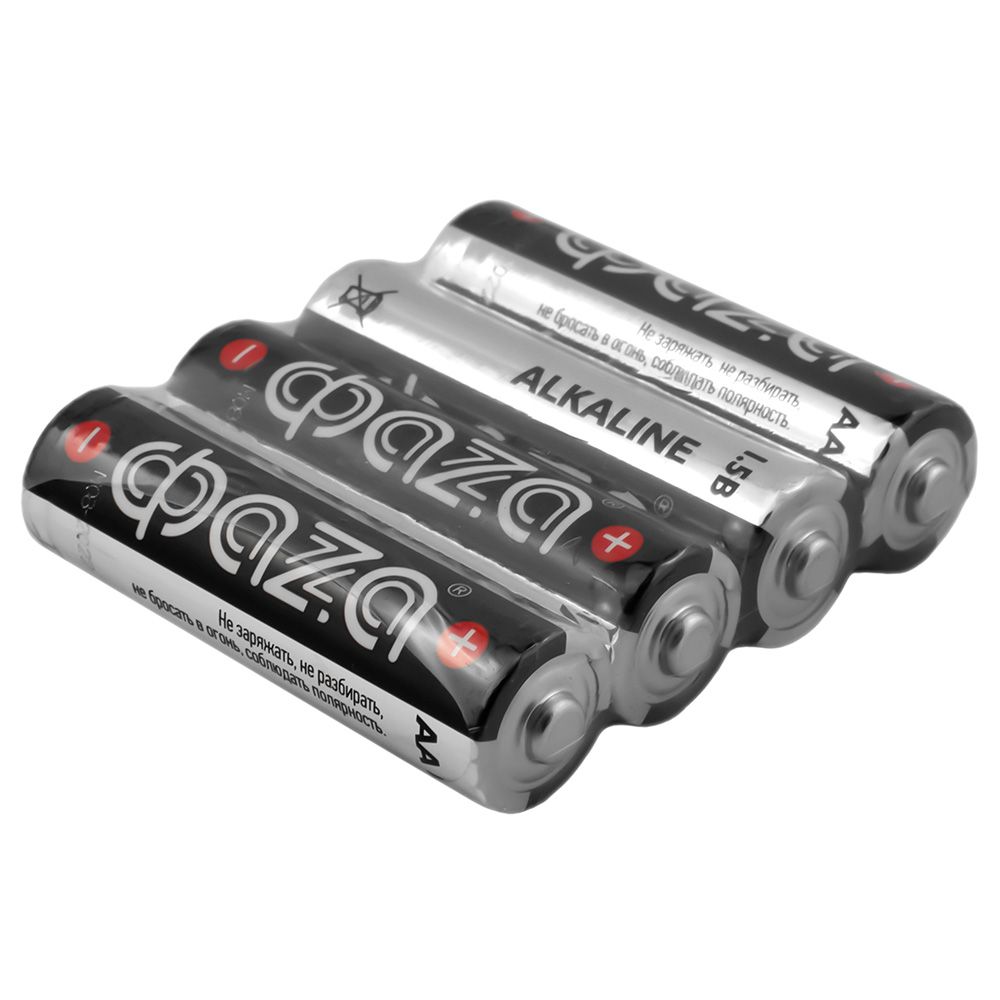 Батарейка щелочная Фаzа Alkaline АА/LR6 Shrink-4 4 шт