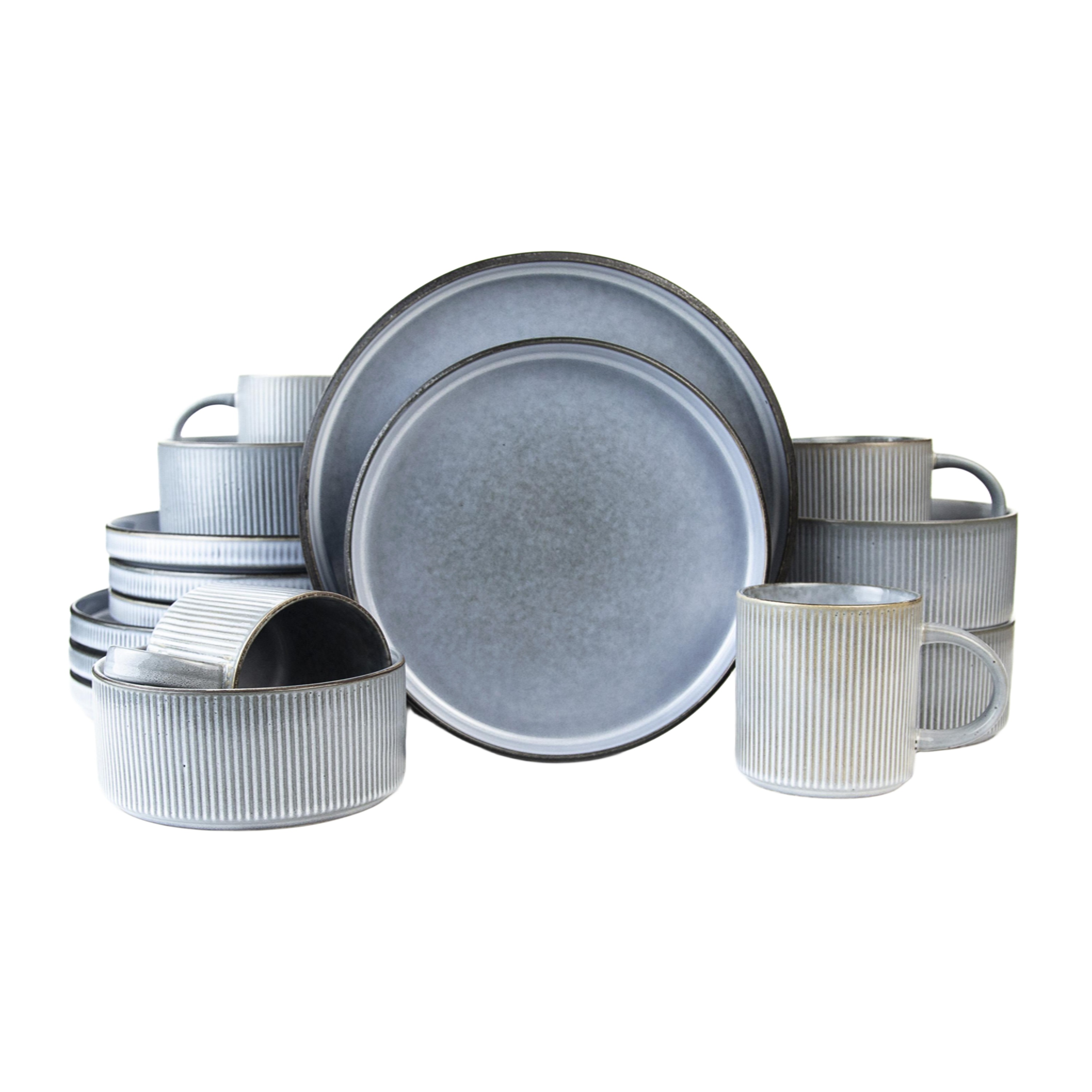 Набор столовый Fiona Milda на 4 персоны 16 предметов керамика