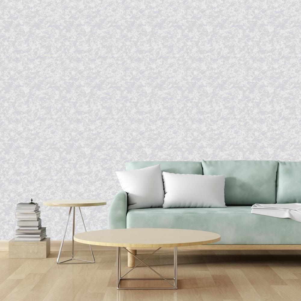 Обои TM Decolor Лютик-Н С6 Д1020 гр 5 06 серые штукатурка 0,53х10,05 м