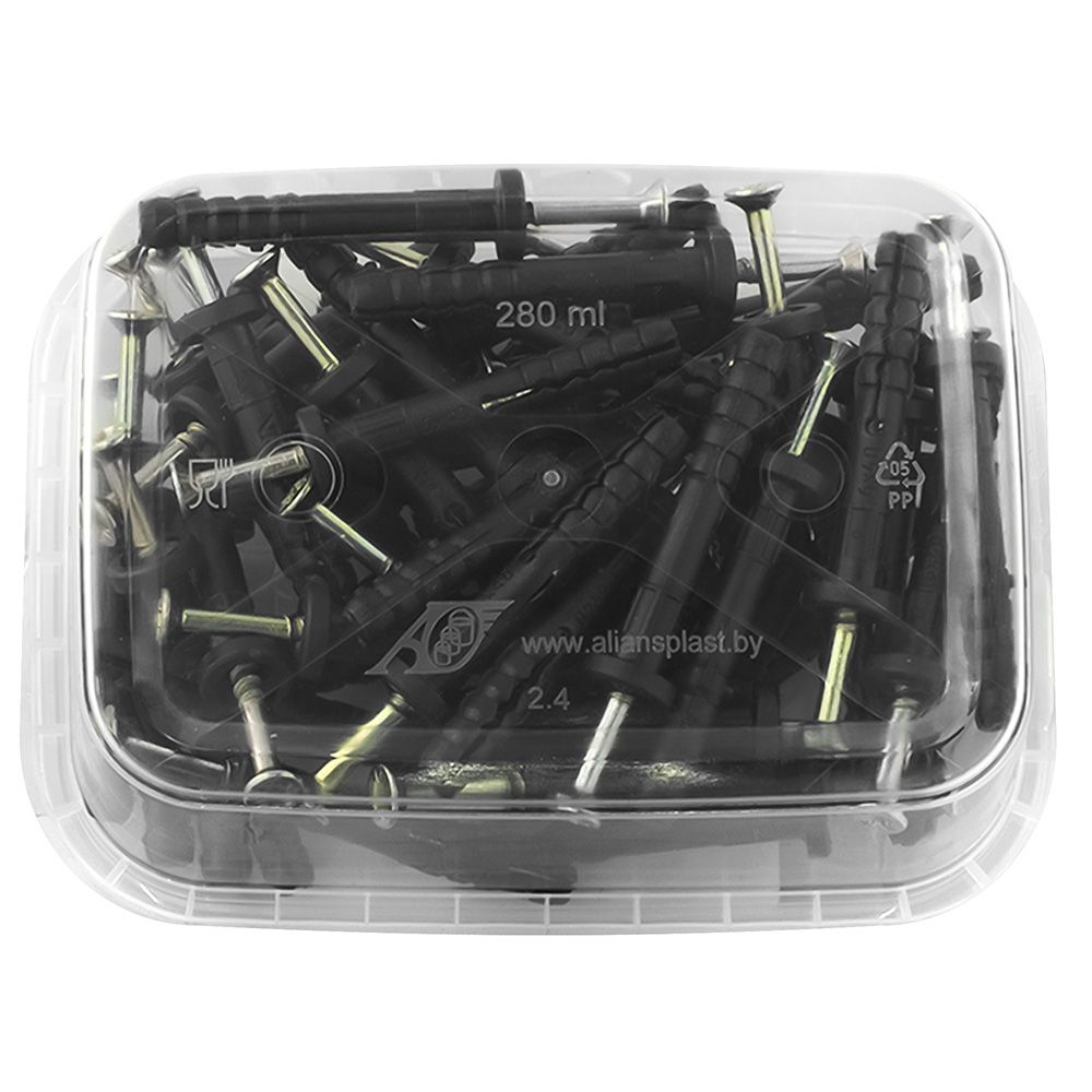 Дюбель-гвоздь грибовидный бортик 6х40 мм 50 шт