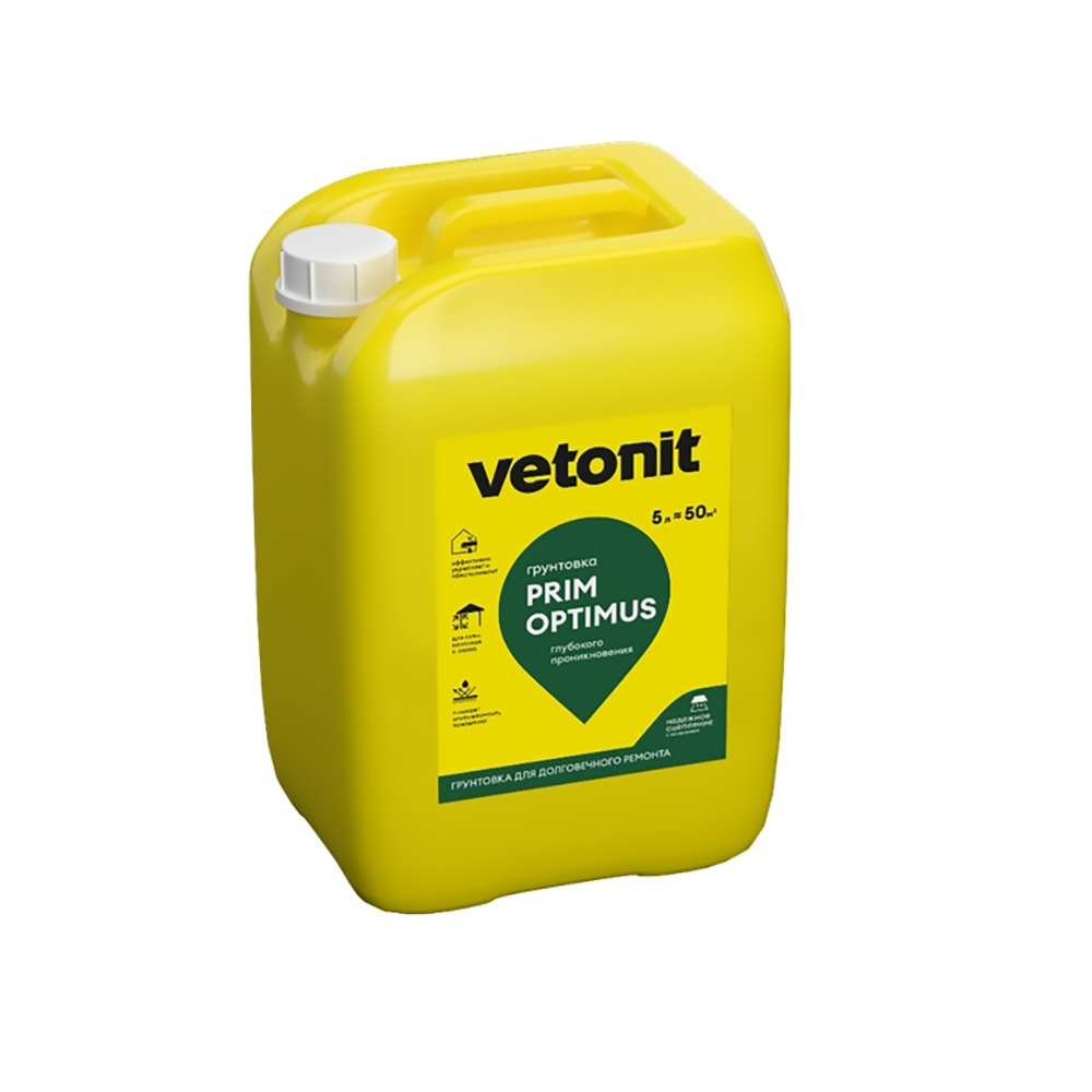Грунтовка глубокого проникновения Vetonit Prim Optimus 5 л