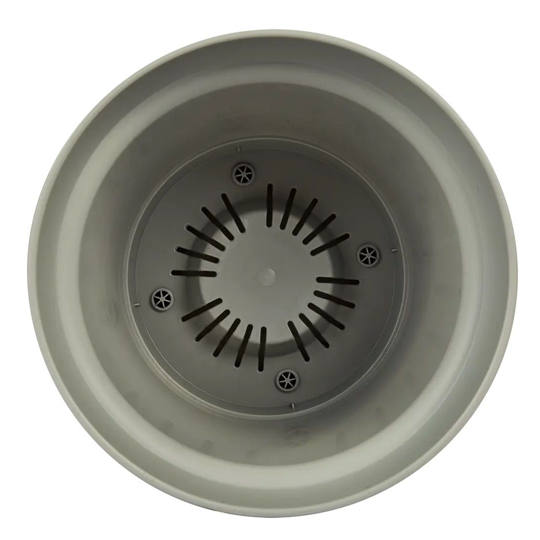 Горшок цветочный Mint серый 18,5 см 2,3 л с поддоном