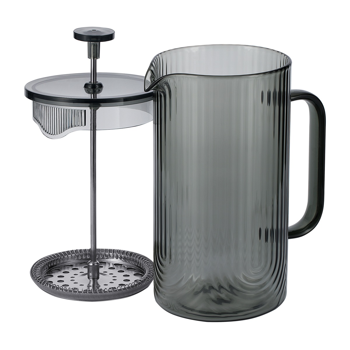 Френч-пресс Linea Franco 80-002 1 л стеклянный серый