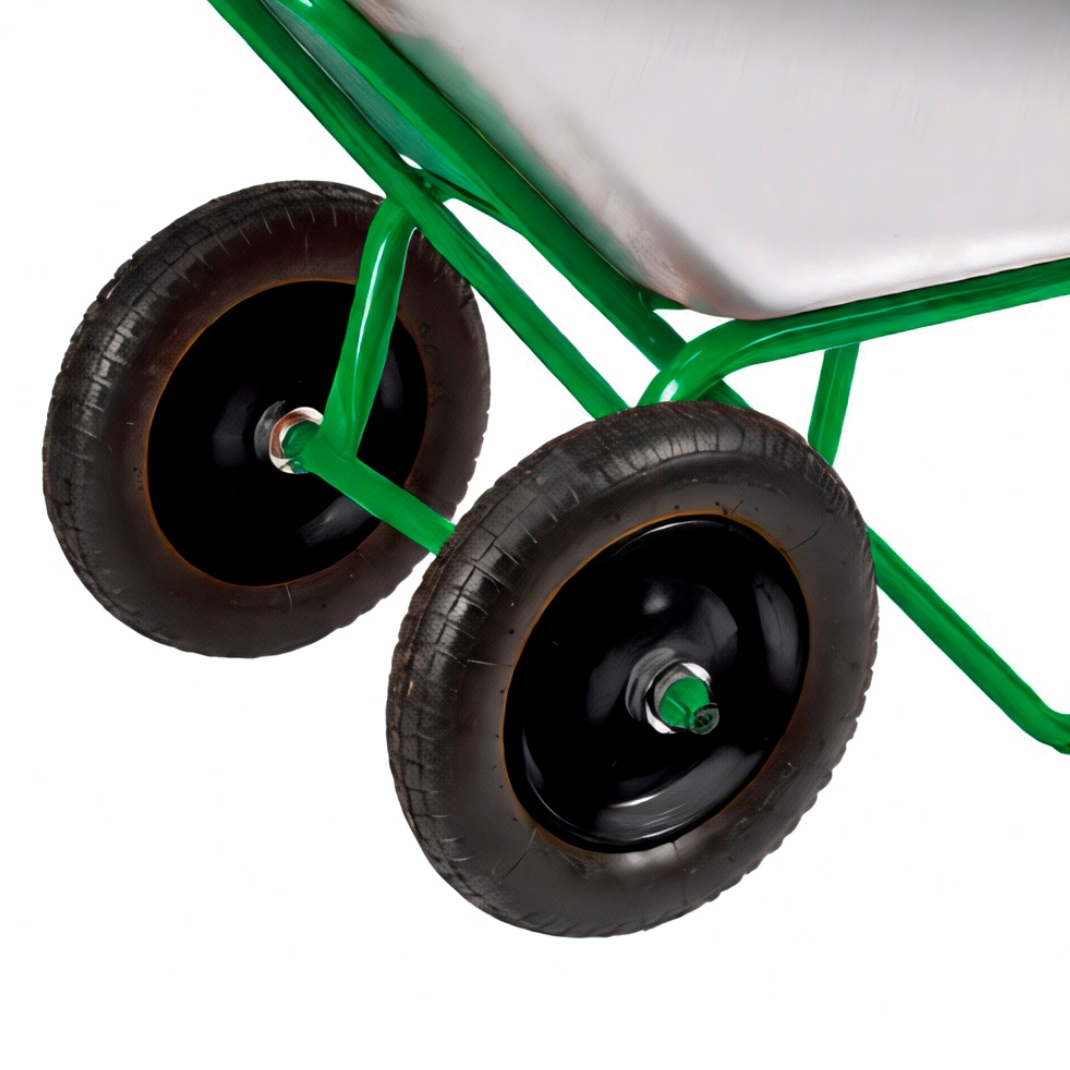 Тачка садовая двухколесная 320 кг 110 л Modin Premium колесо 3.25-8/25