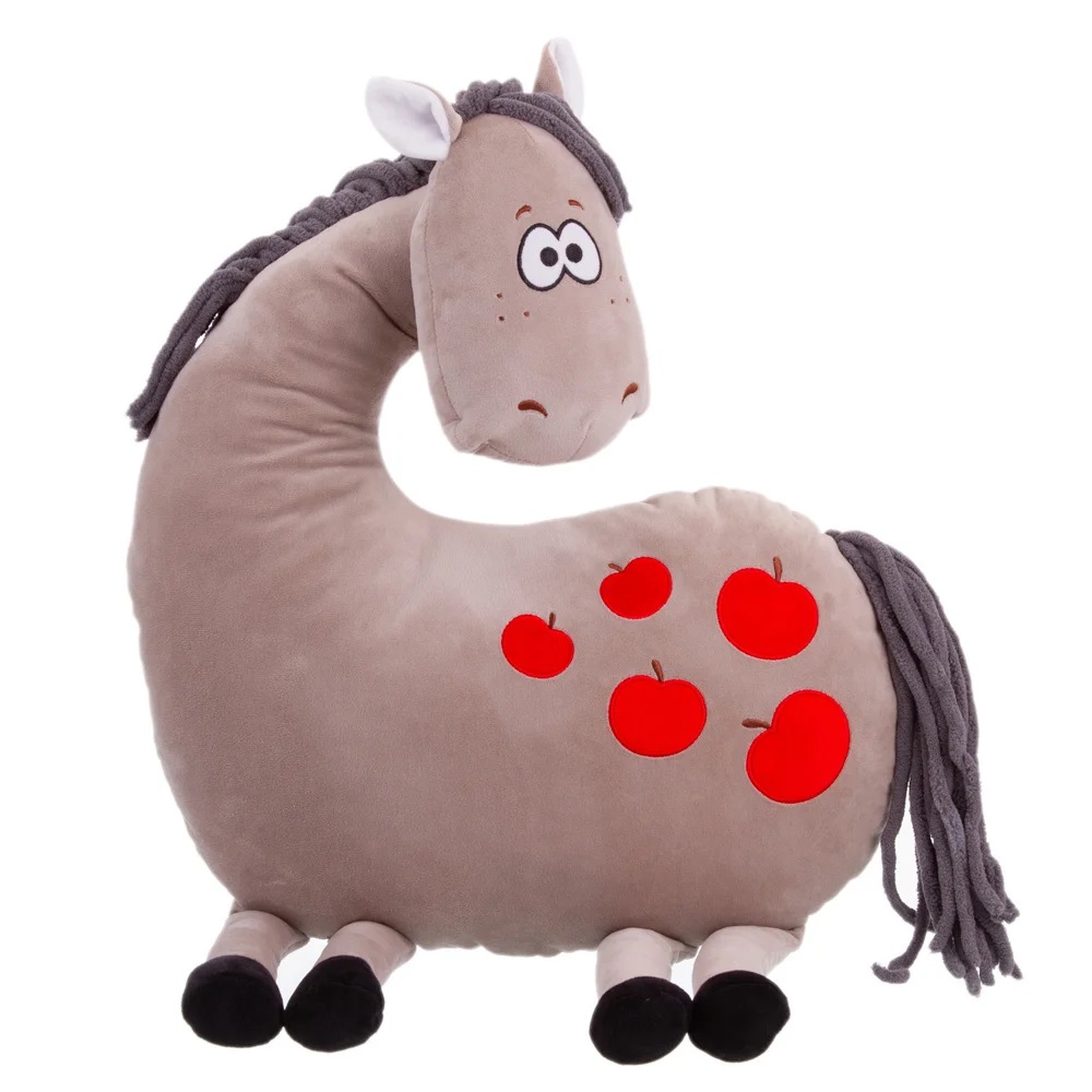 Игрушка мягкая Relana Конь серый с яблоками Даниэль 40 см