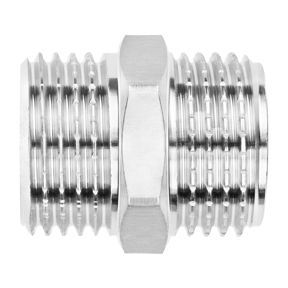 Ниппель для гибкой подводки 1/2" НР нержавеющая сталь AISI 304 MPF MP-У ИС.072870