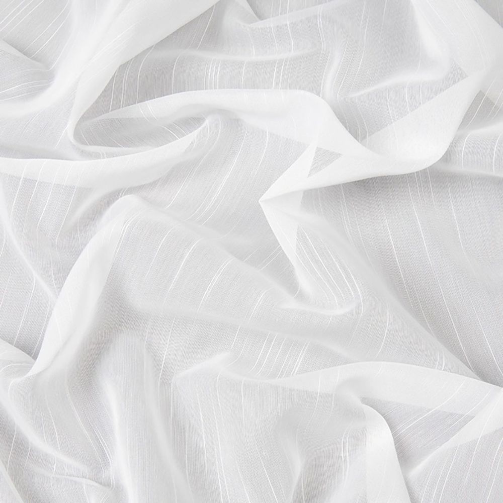 Ткань для штор Тюль кристалон Кристи белый с утяжелителем