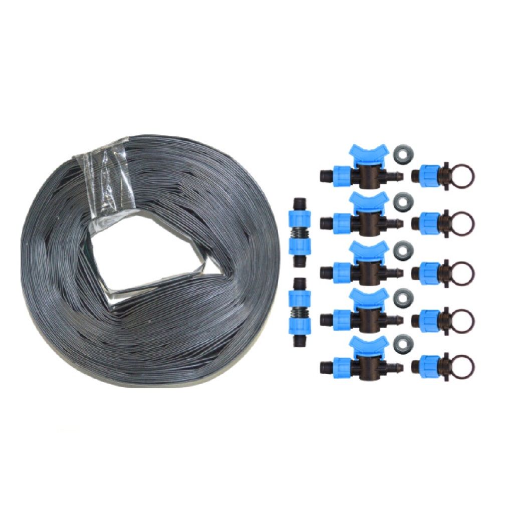 Капельный полив Оптима 35 м (фитинги с кранами)